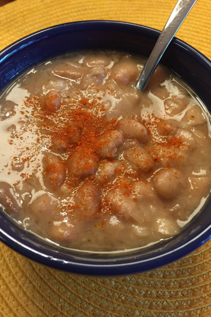 Bowl of Pinto Bean Soup