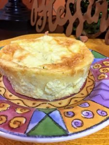 Souffle on plate