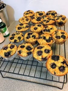 20 blueberry orange muffins