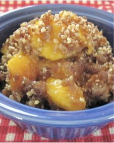 Raw Peach Cobbler