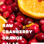 Raw Cranberry Orange Salad Dressing