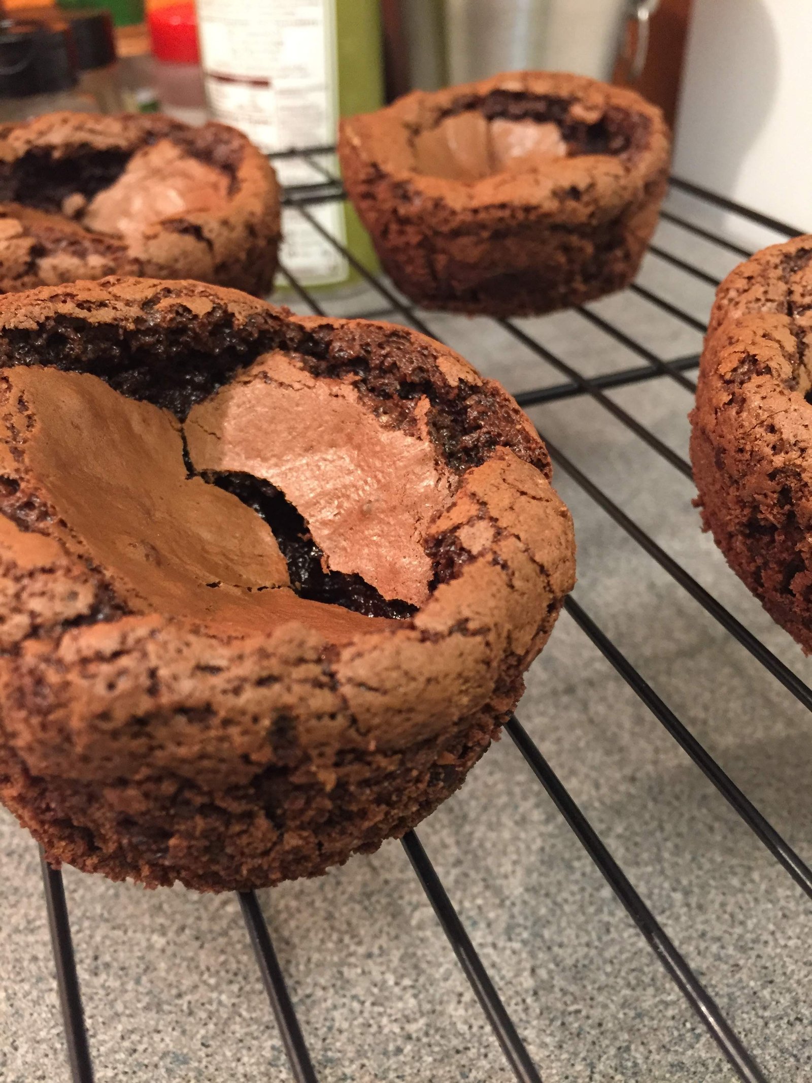 Brownie ice cream cup