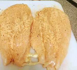 Split chicken breast