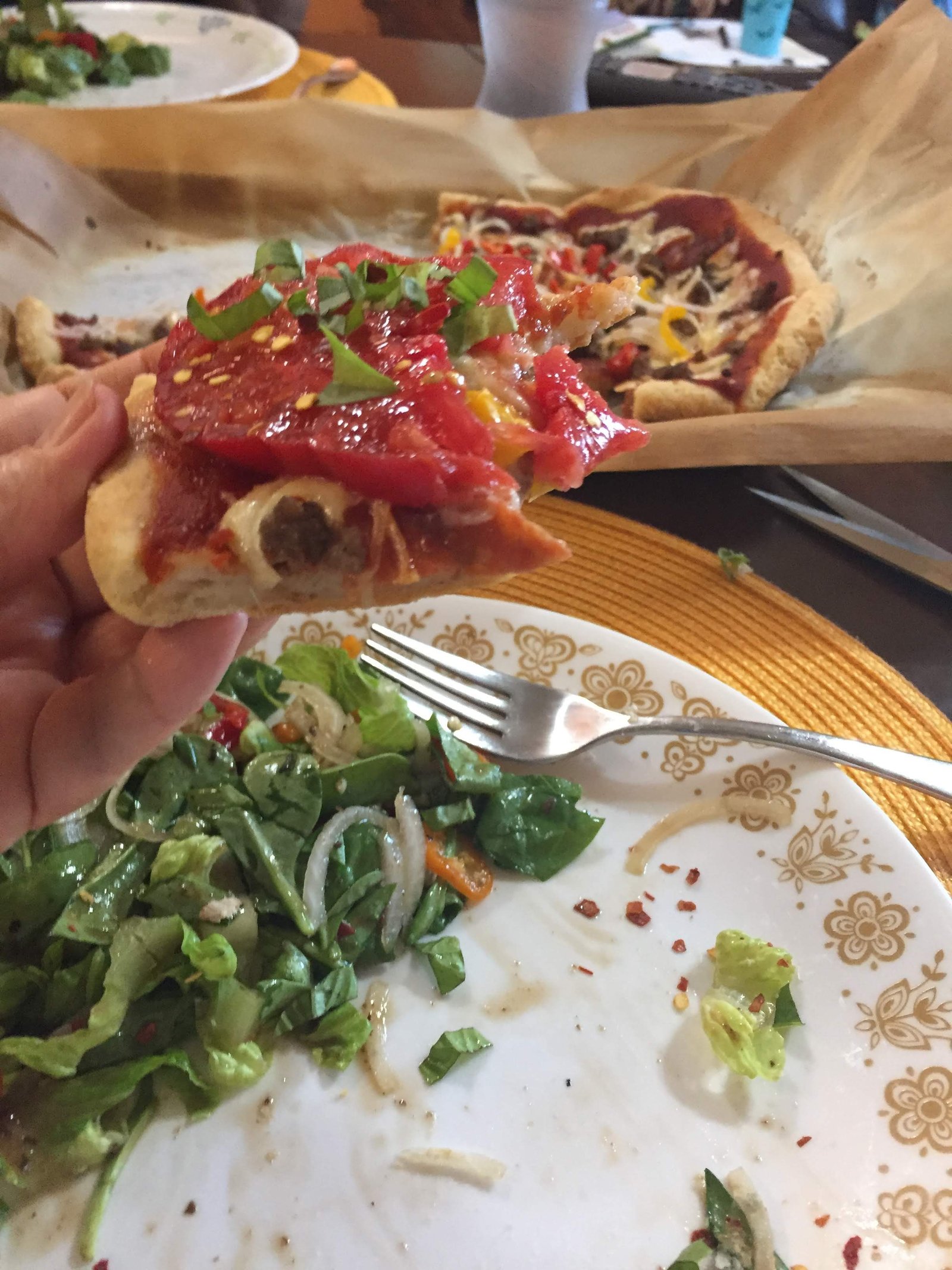 Gluten Free Pizza Crust has a firm solid texture