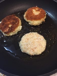 Panfried Gluten Free Goat Cheese Medallions